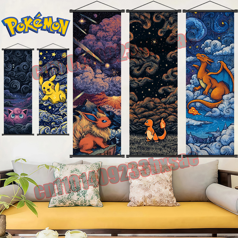 Printed Pokemon Poster, Anime  - Retro Gaming Pokemon ulasan dan harga