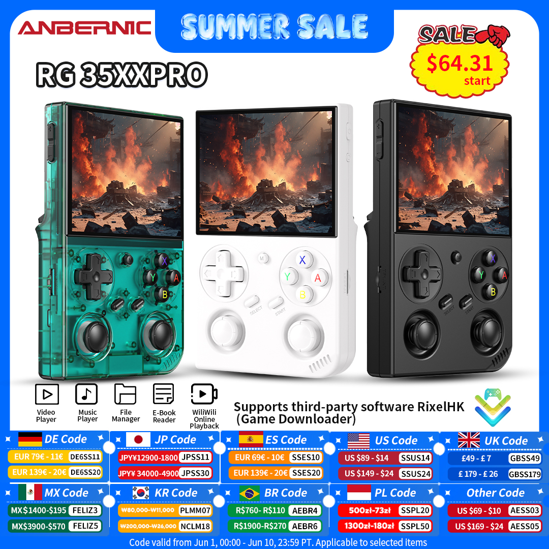 Anbernic RG 35XXPro Retro Hand - Retro Gaming Linux ulasan dan harga