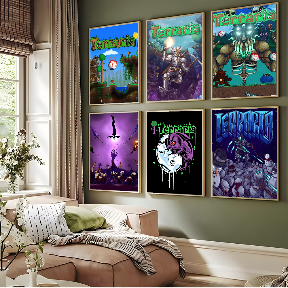 1PC Game T-Terraria Cool Poste - Retro Gaming Gif ulasan dan harga