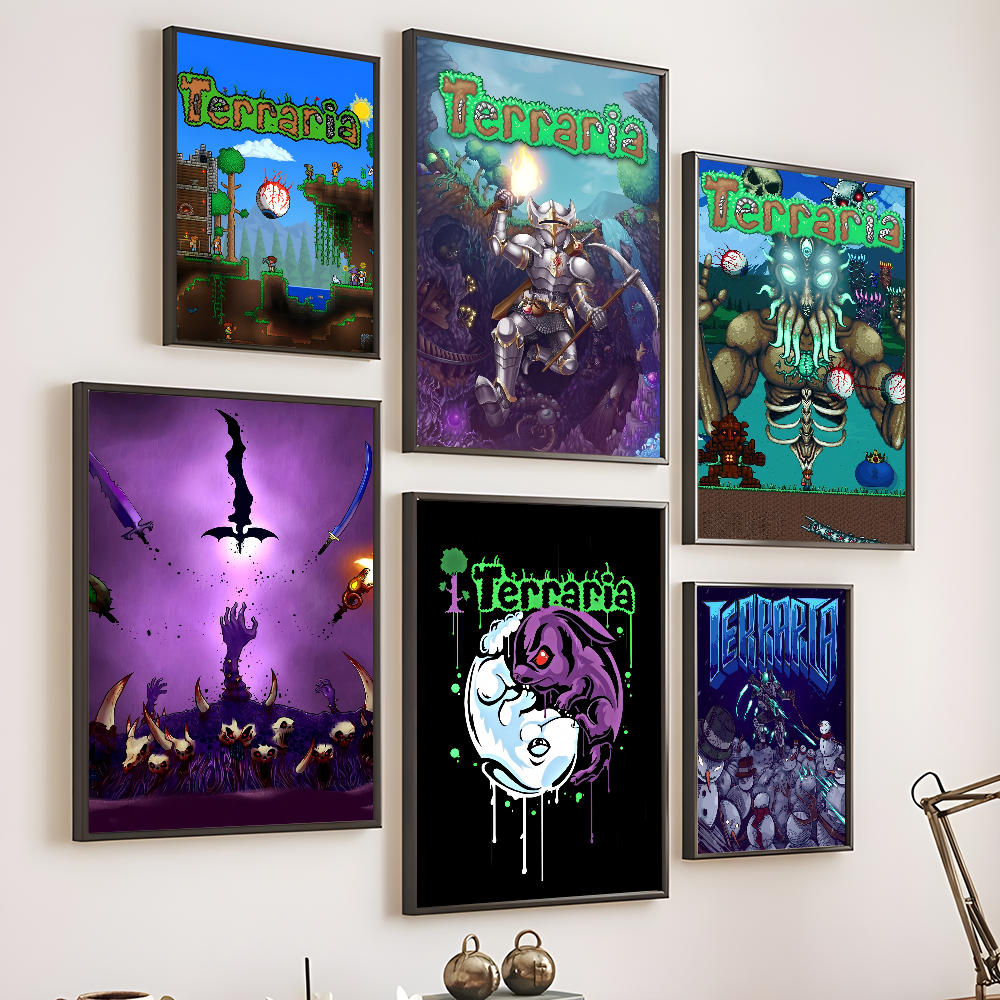 1PC Game T-Terraria Cool Poste - Retro Gaming Gif ulasan dan harga