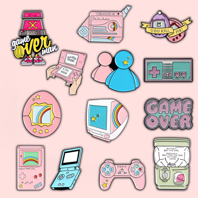 PLAY! 80's 90's Game Enamel Pi - Retro Gaming Gif ulasan dan harga