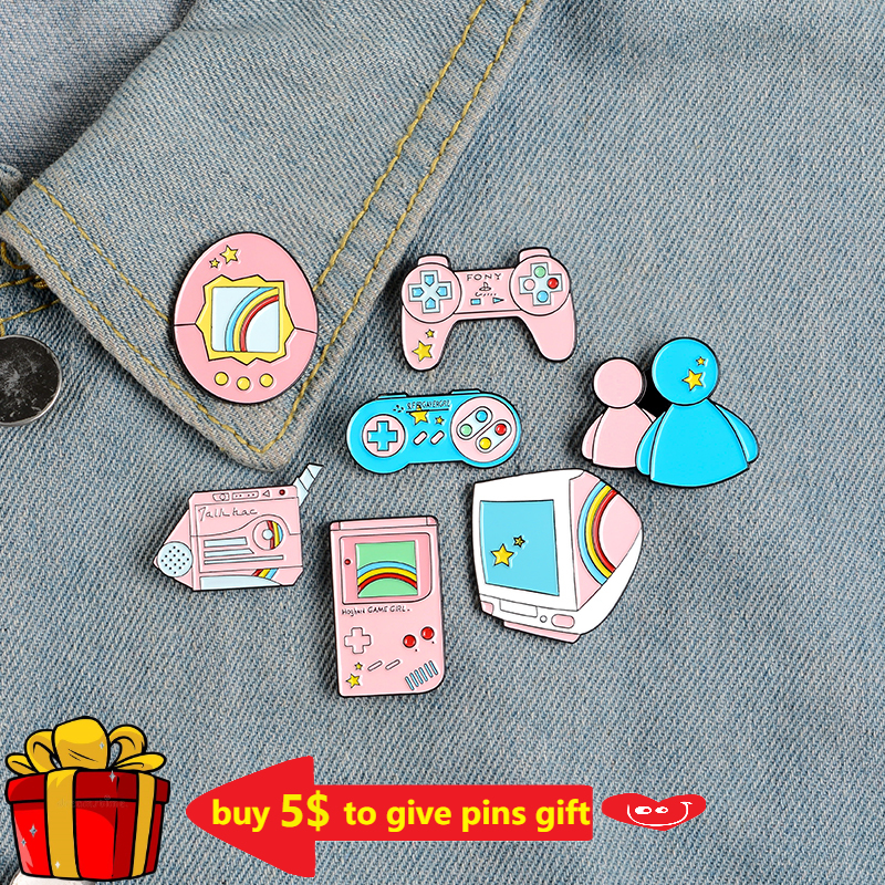 PLAY! 80's 90's Game Enamel Pi - Retro Gaming Gif ulasan dan harga