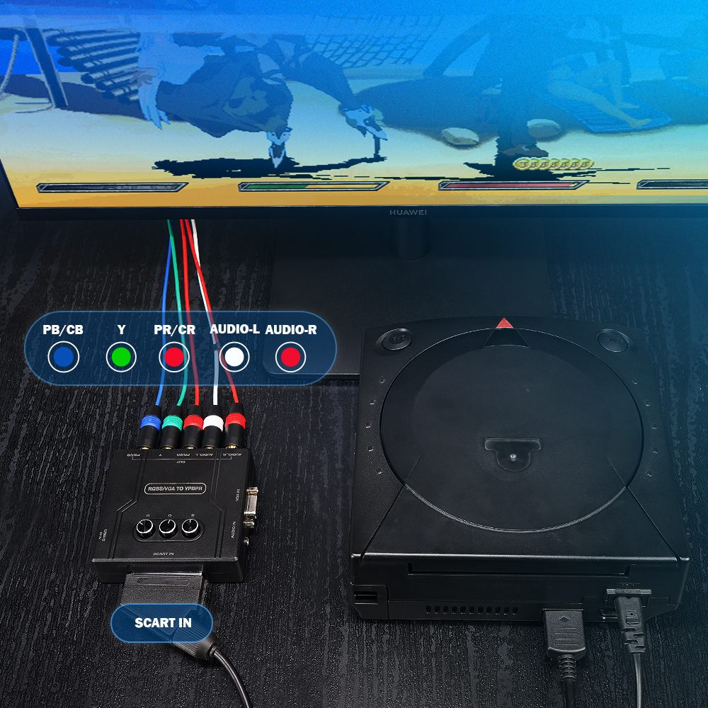 RGBS VGA to YPBPR Component Co - Retro Gaming Box ulasan dan harga
