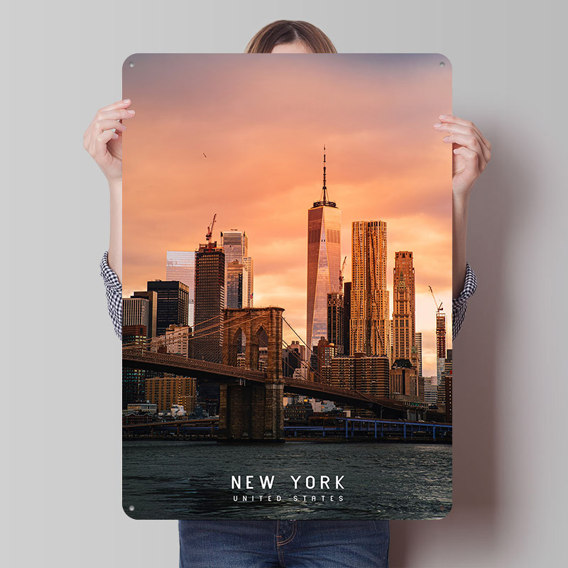 New York Tinplate Poster Custo - Retro Gaming York ulasan dan harga