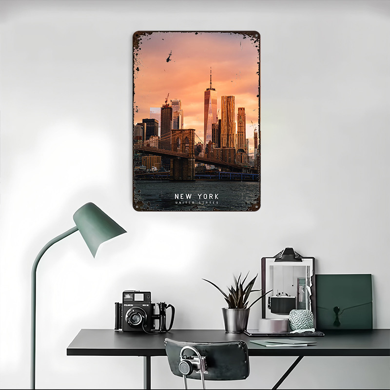 New York Tinplate Poster Custo - Retro Gaming York ulasan dan harga